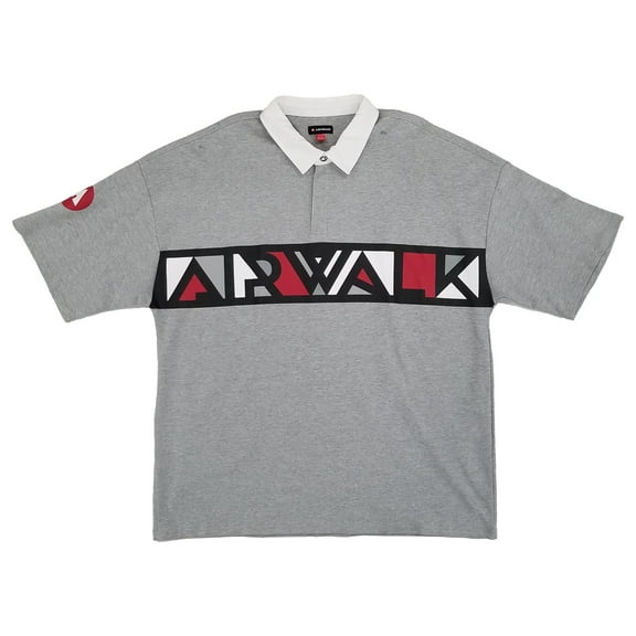 Airwalk Mens Gray Heather Short Sleeve Polo Shirt XX-Large