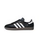 thumbnail image 3 of Zapatillas de skate adidas Samba OG de piel suave para hombre y mujer, estilo poni, estilo casual, planas, para exteriores, color blanco y negro, 3 of 5