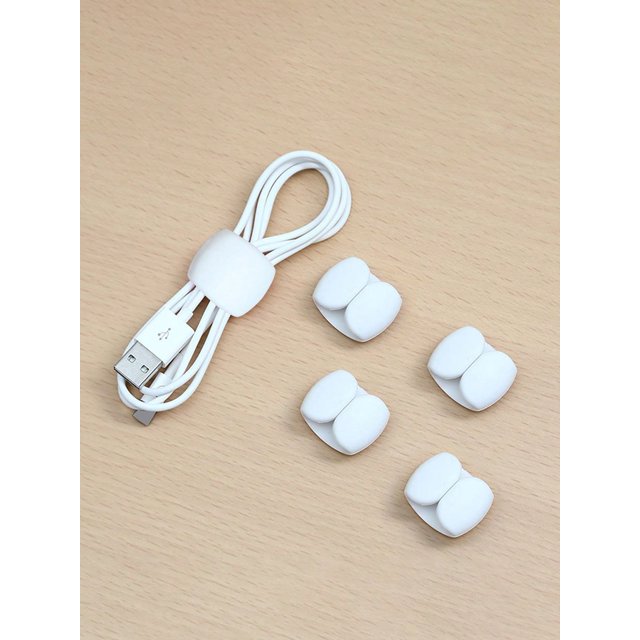 15pcs Random Color Wire Cord Cable Organizer Wrap Winder, Simple Multifunctional Management Clip For Earphone Charger Cables Storage