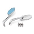 thumbnail image 1 of Universal 8mm 10mm Motorcycle Cruiser Side Rear View Mirrors For, 1 of 5
