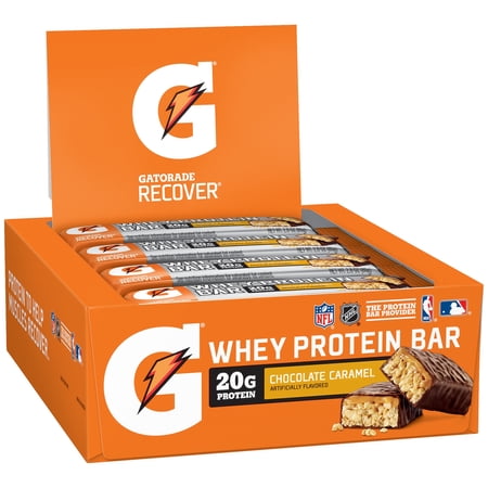 Gatorade Protein Bars Chocolate Caramel, 2.8 Oz 12ct