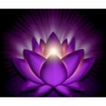 thumbnail image 2 of CafePress - Chakra Lotus Crown Violet Square Throw Blanket - Soft Fleece Throw Blanket, 50"x60" for All Ages, 2 of 2
