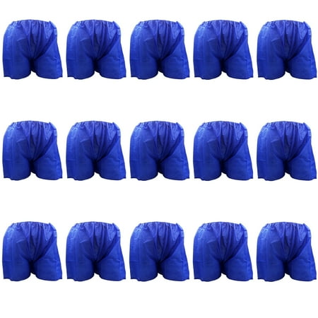 

BESTONZON 15pcs Disposable Sauna Underwear Blue Disposable Sauna Underwear for Spa