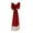 B 1pc, variant on Dserhfy Christmas Velvet Chair Sashes, 11.8" x 29.5" Burgundy Chair Bows Tie Back for Christmas Banquet Wedding Birthday Party Dining Room Decoration