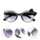 thumbnail image 2 of KAKOWELY 1 par de gafas de sol para niños, accesorios decorativos para gafas, gafas de sol con lazo, 2 of 4