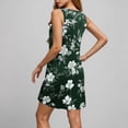 thumbnail image 6 of Rciityk Sundresses for Women Summer Crew Neck Tank Dress Beach Boho Mini Dresses Casual Loose Floral Printed Sleeveless Pockets Dress, 6 of 6