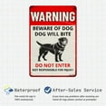 thumbnail image 4 of Warning Beware Of Dog Sign Dog Will Bite Rottweiler Metal Tin Signs Outdoor Yard Sign Metal Tin Sign 8x12 Inch, 4 of 6
