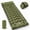 Military Green, variant on COTINSE Ultralight Double Camping Sleeping Pad with Built-in Foot Pump, 2 Person, Gray