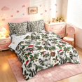 thumbnail image 2 of Manfei Cartoon Raccoon Animals 7-Piece Twin Bedding,Christmas Santa Hat Bedding Comforter Set,Gray Green,Christmas Reversible, 2 of 6