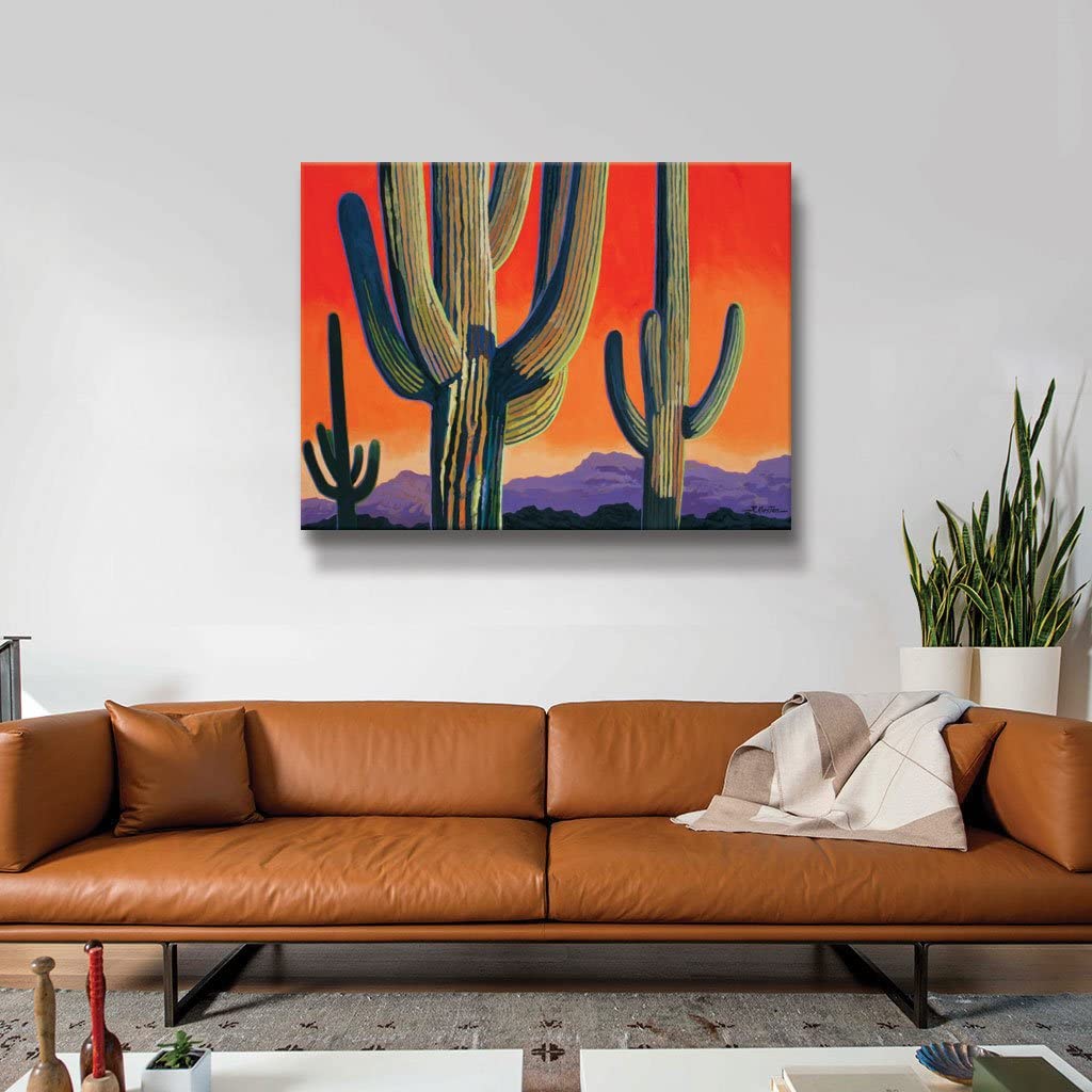 Rick Kersten "Saguaro Dawn" Gallery-Wrapped Canvas