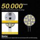 thumbnail image 4 of G4 Base 2W LED Bulb 12V AC/DC Non-Dimmable 6000-6500K White Light for Kitchen RV Trailer Boat Use, 4 of 5