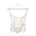 thumbnail image 2 of Hassch Hammock Chair for Indoor & Outdoor, Hanging Rope Swing Chair for Bedroom, Balcony, Garden, Patio, Poolside, Backyard, Beige, 2 of 8