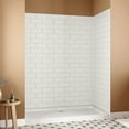 thumbnail image 2 of Streamline DSH-1080-97 32 in. L x 60 in. W x 76 in. H 3-Piece Glue-Up Alcove Shower Wall Surround in White Tile Finish, 2 of 11