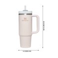 thumbnail image 3 of S-tanley Quencher H2.0 FlowState - Vaso aislado al aspiradora de acero inoxidable con tapa y popote para agua, té helado o café, batidos y más, cuarzo rosa 2.0, 40 onzas, 3 of 6
