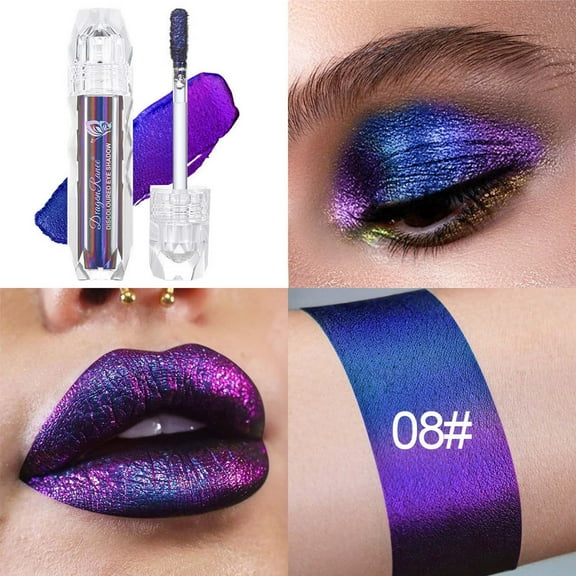 Liquid Eye Shadow, Glitter Eye Makeup, Long-Lasting Diamond Glitter Powder with Holographic Effects, Lightweight Non-Greasy formula, Easy To Apply and Blend without Clumping