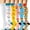Colourful, variant on 3 Pairs Copper Compression Socks for Women & Men Circulation 15-20 mmhg, Best Support for Medical, Running, Nursing