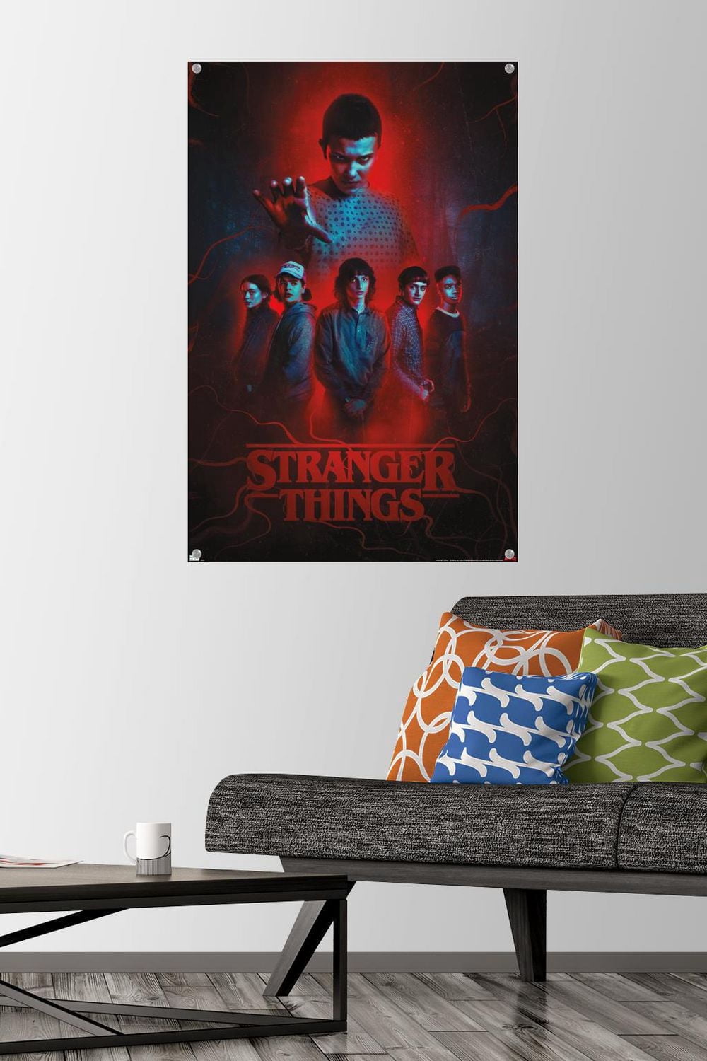 Netflix Stranger Things: Season 4 - Group Wall Poster with Push Pins, 22.375" x 34"