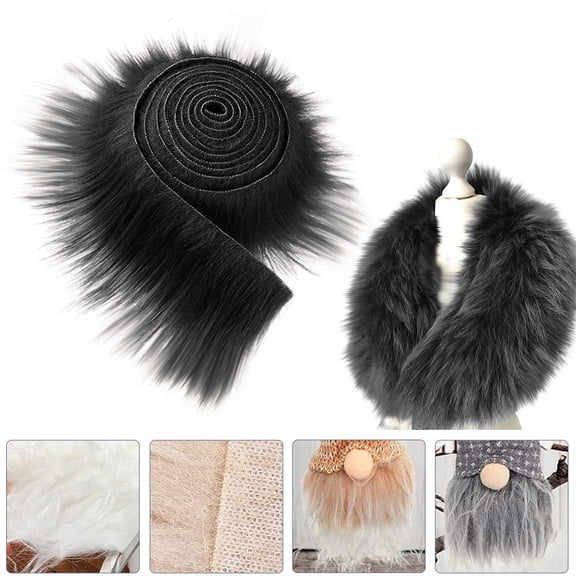 SeekLGT Fabrics Craft Faux Fur Fabric Pre Cut Rolls - 2"x60" Fur Ribbon Mohair Fabric Strips - Super Soft and Fuzzy - Perfect for Crafts, Costumes & Decoration