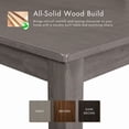 thumbnail image 4 of Furniture of America Nolan 5-Piece Transitional Solid Wood Indoor Dining Table Set, Walnut, 4 of 11