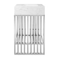 thumbnail image 4 of Modway Gridiron 24" Stainless Steel Bathroom Vanity in White/Silver, 4 of 8