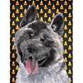 thumbnail image 1 of Akita Candy Corn Halloween Flag Garden Size, 1 of 1
