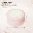 thumbnail image 2 of Yiaed Color Rabbit Print Travel Jewelry Case Bridesmaid Gift Boxes Jewelry Travel Organizer Small Round Jewelry Box Mini Storage-Pink, 2 of 7