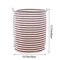 thumbnail image 3 of Children's Toys Cotton Linen Storage Bucket With Layer Inside Foldable Clothes Storage Bucket Baby Clothes Storage Bags, 3 of 5