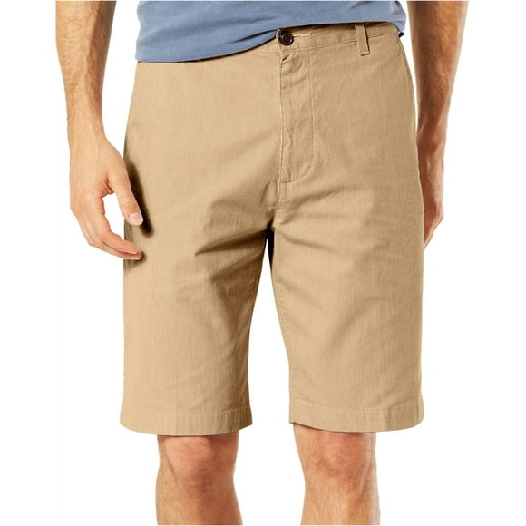 Dockers Mens Stretch Casual Chino Shorts, Beige, 44
