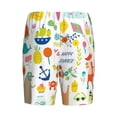 thumbnail image 5 of Naloa Summer Animal Men's Short Pajama Pants, Lounge Comfort Shorts with Elasticized Waistband and Side Pockets - 3X-Large, 5 of 9