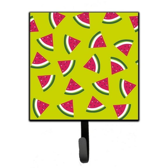 Watermelon on Lime Green Leash or Key Holder