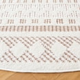 thumbnail image 3 of SAFAVIEH Alamo Curtis Geometric Area Rug, Taupe/Ivory, 6'7" x 6'7" Round, 3 of 8