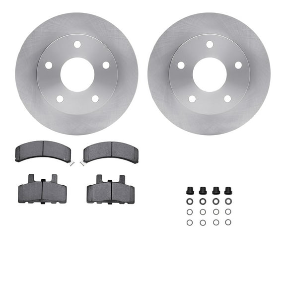 Dynamic Friction Company Front Brake Rotors with 5000 Advanced Brake Pads includes Hardware 6512-40367