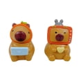 thumbnail image 5 of 6 figuras de juguete de moda de Little Bean Capibara, juguetes de capibara de celebridades de Internet, máquinas de muñecas, muñecas gashapon, adornos de escritorio, 5 of 5