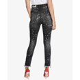 thumbnail image 2 of Rachel Roy Jeans Ajustés à Ourlet Effiloché pour Femmes, Noir, 27, 2 of 4