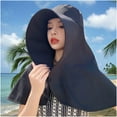 thumbnail image 6 of Qepwscx Sun Hats Women Sun Protection Wide Brims Shawl with Neck Flap Hiking Visor Hat Fishing Hat Sun Protection Beach Hats, 6 of 6