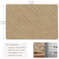 thumbnail image 3 of PURE ERA 2' x 3' Stair Tread Landing Mat Indoor Carpet Doormat Floor Mat Area Rug Self-adhensive Non-slip Back (Khaki Mini Diamond Trellis,24 in.x36 in.), 3 of 6