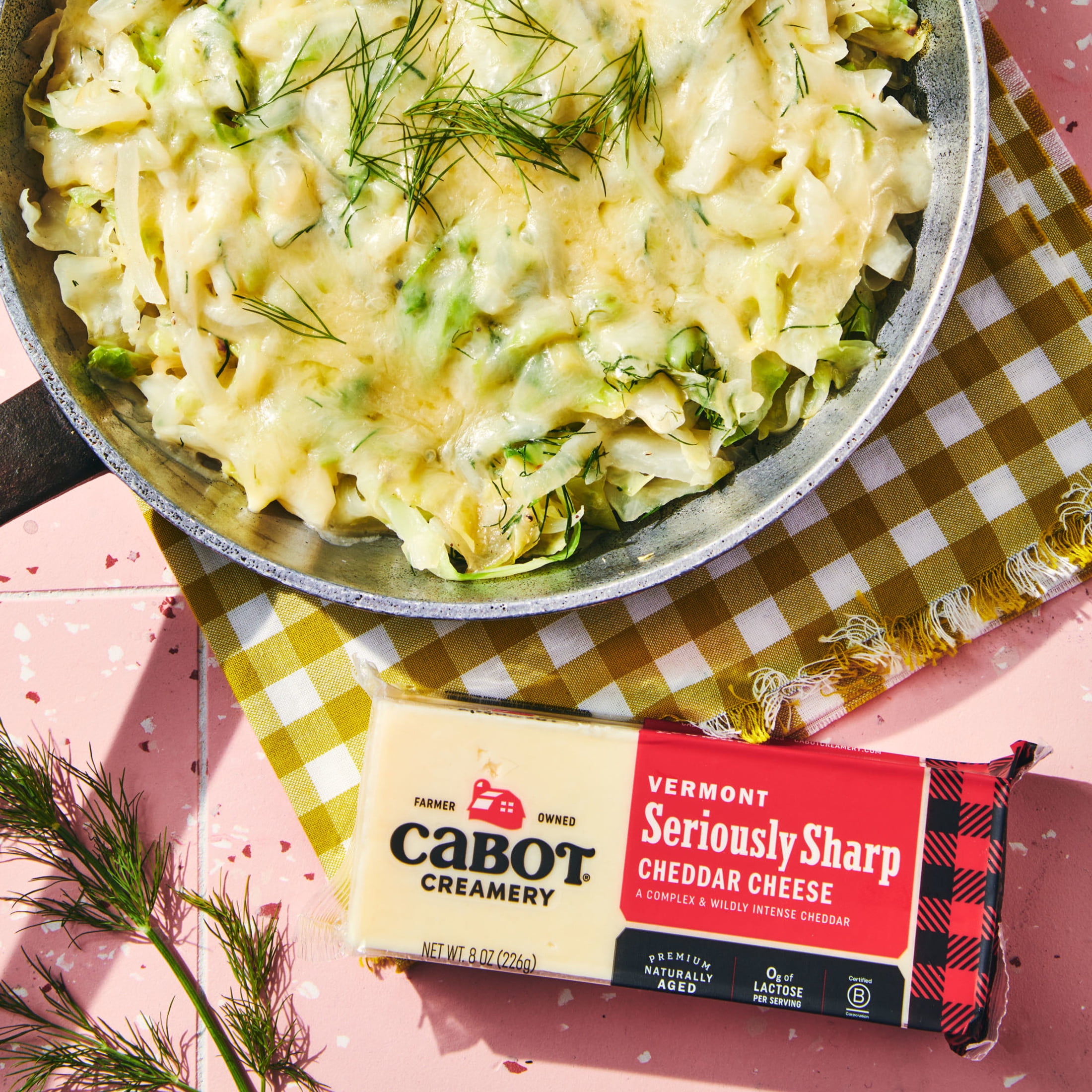 Cabot Creamery Seriously Sharp Cheddar Cheese Block 8 oz (Refrigerated)