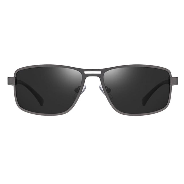 Gafas de Sol Porizadas Retro Designer Rectangur Outdoor Sports Eyewear , gris Baoblaze gafas de sol para hombre de moda
