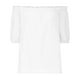 thumbnail image 5 of Vestidos Casuales Para Mujer, Blusas De Mujer De Moda Blusa informal de lino de manga corta, color liso, con elástico y hombros descubiertos para mujer, 5 of 6