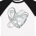 thumbnail image 4 of Inktastic Lung Cancer Awareness White Ribbon Around Heart Boys or Girls Toddler T-Shirt, 4 of 5