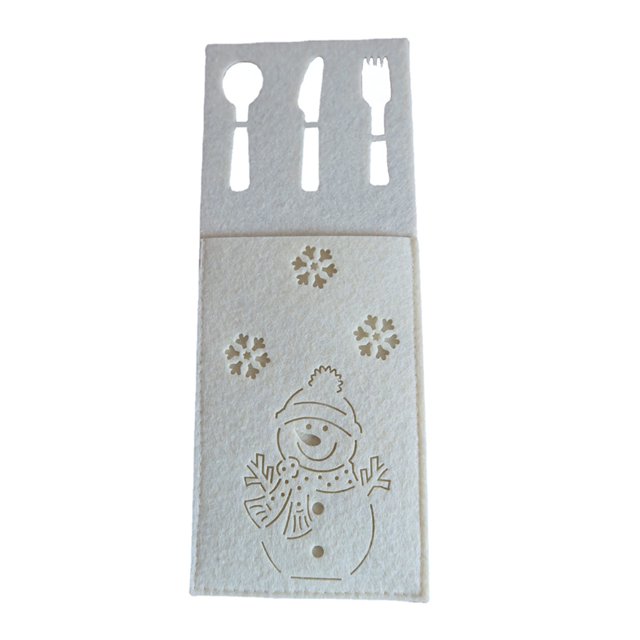 Bolsa para cubiertos tenedor cuchillo Decoración de mesa vajilla de Navidad Wdftyju bolsillo tela Rectangular no tejida para restaurante familiar fiesta de Hotel