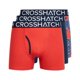thumbnail image 1 of Crosshatch - Pantalones Cortos Cuadrados Payso para Hombre - Pack de 3 (Rojo, Marino), 1 of 2