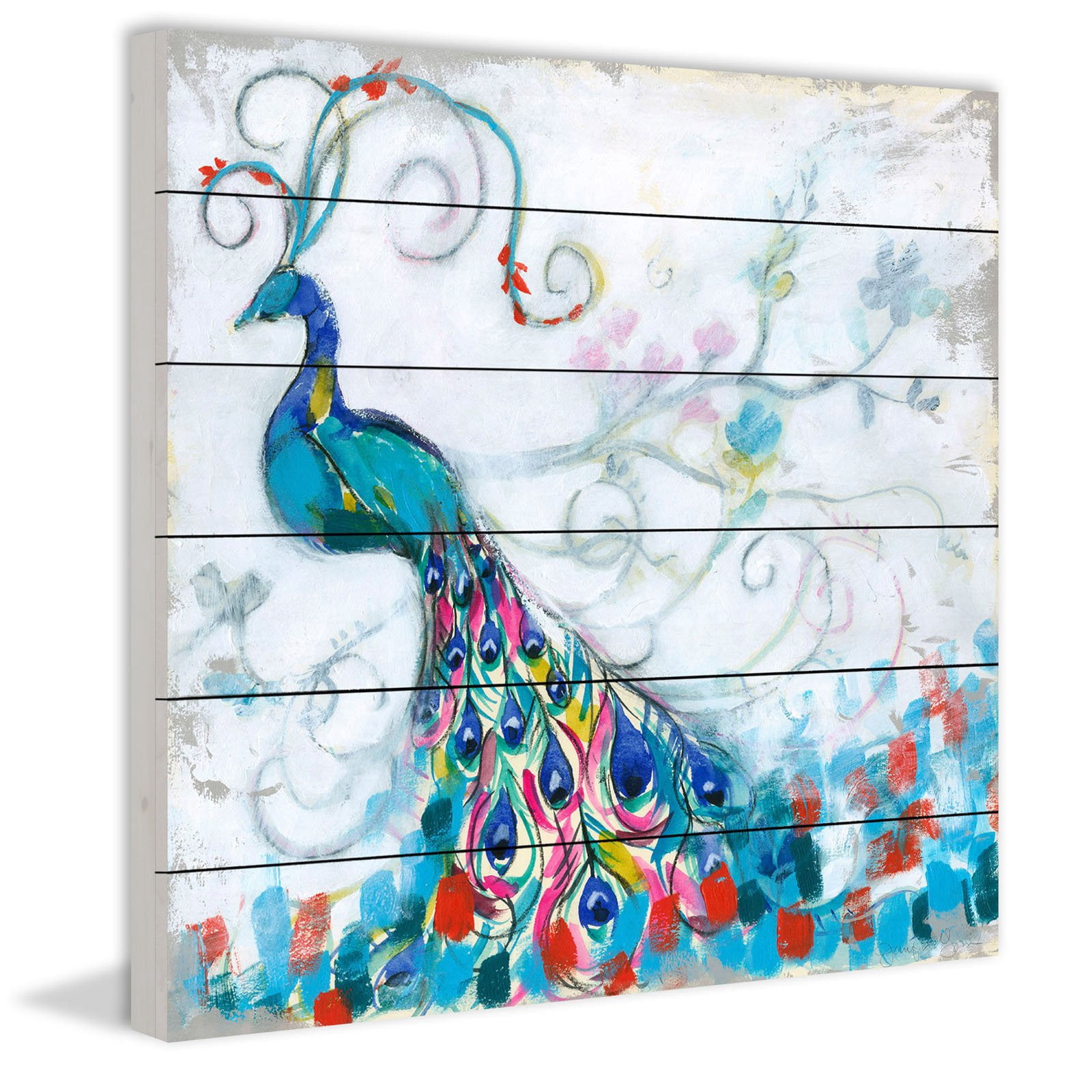Marmont Hill Peacock Animals Birds Art Print
