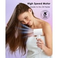 thumbnail image 3 of Negative Ionic Hair Dryer, OSOU High-Speed Blow Dryer with 110, 000 RPM Brushless Motor, Fast Drying Lightweight Hairdryer for Travel Home & Salon, with Smooth Nozzle, 3 of 8