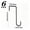 B, variant on 6 PACK Fence Hooks, Patio Hooks, Black Powder Coated Steel Hangers for Hanging Bird Feeder, Plants, Lights, Planters, Pool Equipment,B
