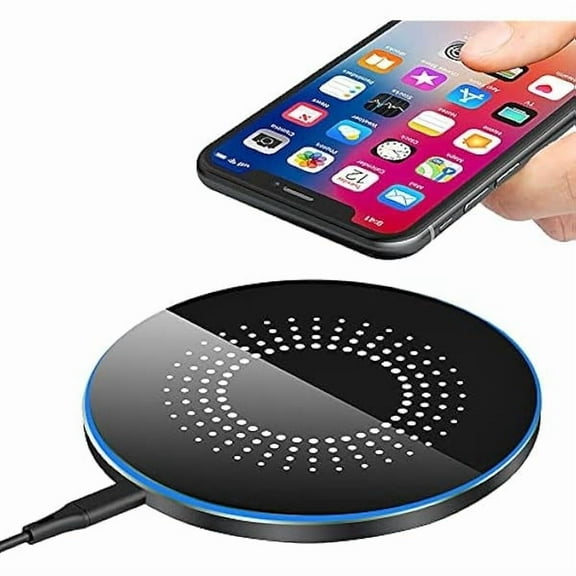 30W Fast Wireless Charger Pad, Wireless Charging Compatible with Samsung Galaxy S22/S22 /S21/S20/S10, Fast Charger Compatible with iPhone 13/14/12/11 Series