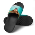 thumbnail image 4 of GZHJMY Stylish Slides for Women Men, Underwater Turtle Soft Flexible Slip-on Sandals Slippers, 4 of 7