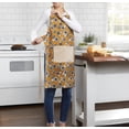 thumbnail image 2 of Mainstays Chef Kitchen Apron, 28" x 32" Cotton Apron with Pocket, Yellow Sunflower, 2 of 7