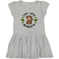 thumbnail image 3 of Inktastic Live Love Monkeys Girls Toddler Dress, 3 of 5