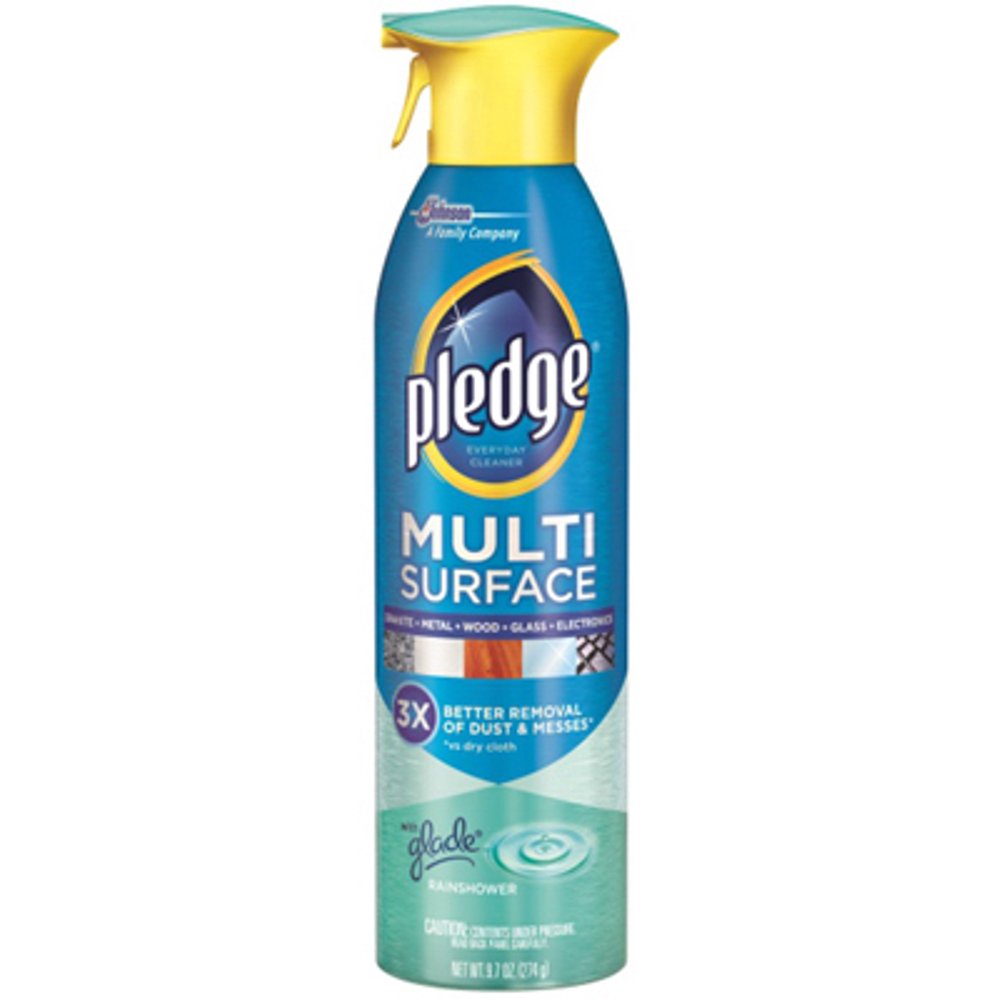 9.7 OZ MultiSurface Pledge Spray Rainshower Removes Dust & Leaves